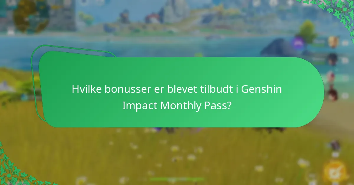 Hvordan har bonusserne udviklet sig over tid?