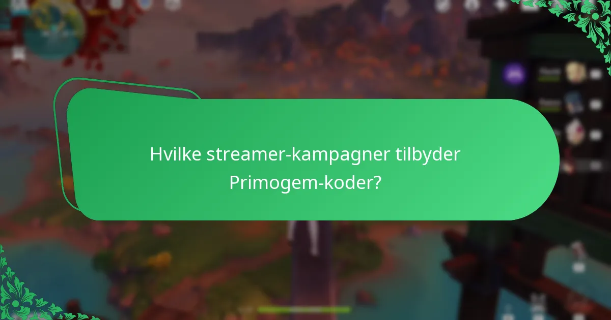 Hvilke samarbejder giver Primogem-koder?